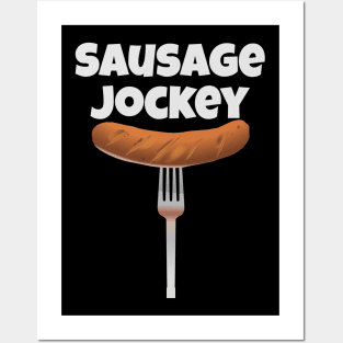 Sausage Jockey Funny Humor Novelty Posters and Art